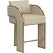Baz 37 inch Napa Beige Counter Stool